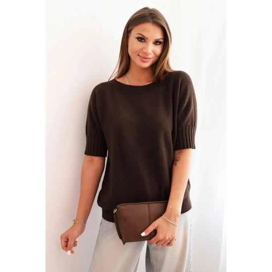 Sieviešu tumši brūns džemperis Aleta Sieviešu džemperi