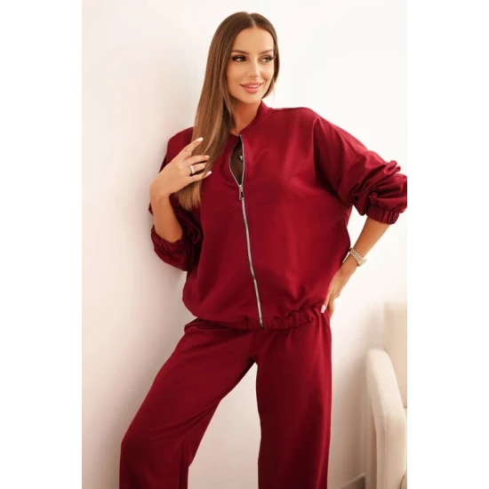 Sieviešu sarkanais komplekts Fan Sieviešu uzvalki