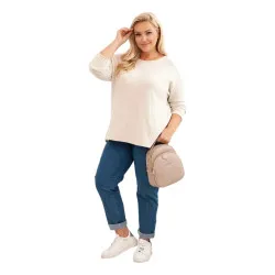 Brązowy sweter damski Minos