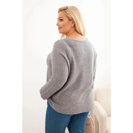 Sieviešu tumši brūns džemperis Minos Džemperi