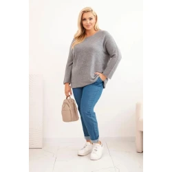 Sieviešu tumši brūns džemperis Minos