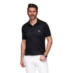 Vīriešu melns polo krekliņš Exim
