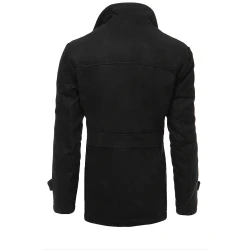 Vīriešu melns mētelis Nelly