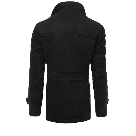 Vīriešu melns mētelis Nelly Mēteļi