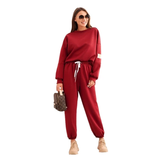 Sieviešu bordo krāsas ikdienas komplekts Isabel Sieviešu uzvalki