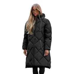 Garā melnā ziemas jaka Steper