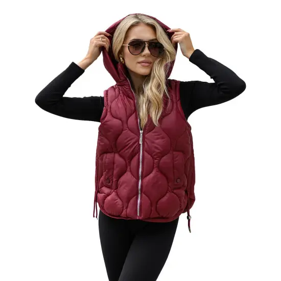 Sieviešu bordo krāsas veste Lyra Sieviešu vestes
