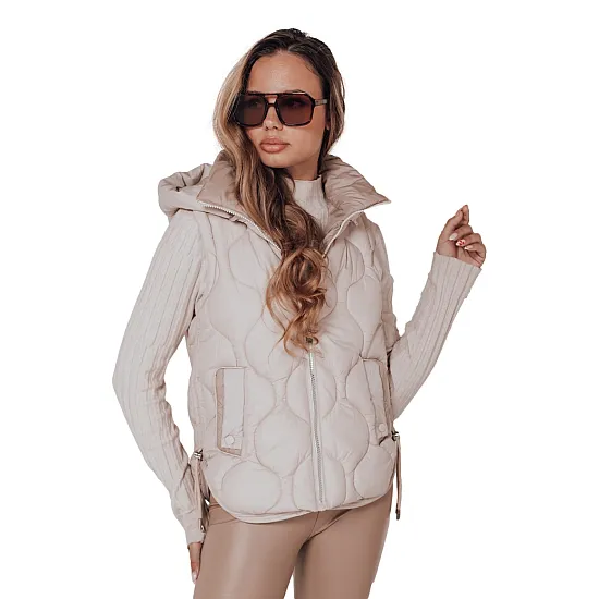 Sieviešu gaiši brūna veste Jener Sieviešu vestes