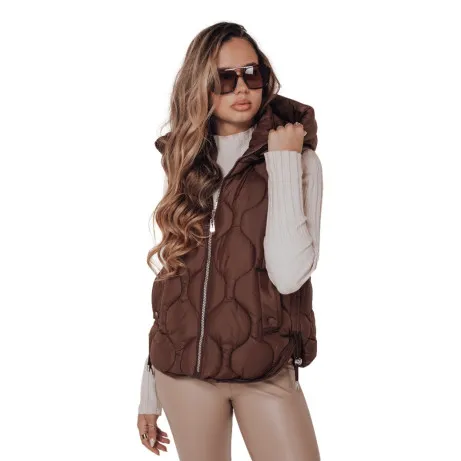 Sieviešu brūna veste Jener Sieviešu vestes