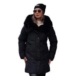 Sieviešu melna ziemas jaka Niki