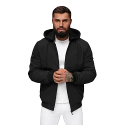 Vīriešu melna jaka Sense