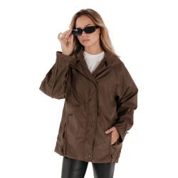 Sieviešu brūna jaka Orland