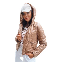 Sieviešu brūna vilnas jaka