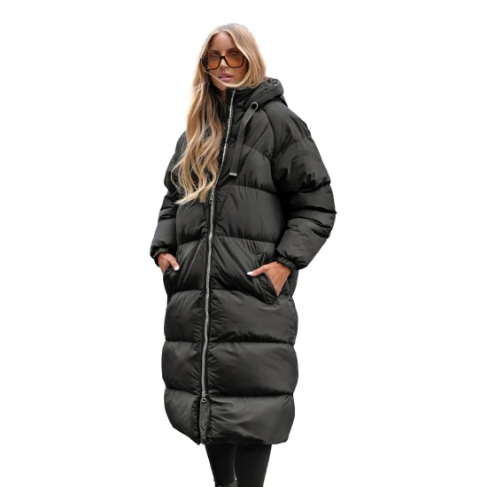 Sieviešu melns mētelis Izabel JS/5M3163/392Z