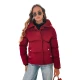 Sieviešu ziemas jaka bordo krāsā Lari