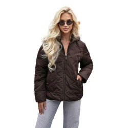 Sieviešu brūna jaka Erlin
