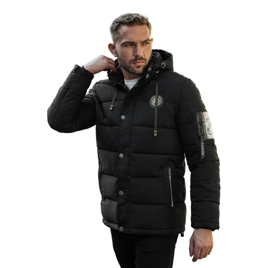 Vīriešu melna ziemas jaka Lorenzo JS/57M7503/392