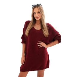 Sieviešu bordo krāsas kleita Calon