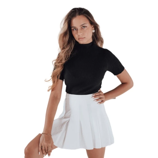 Sieviešu melns džemperis Bela Sieviešu džemperi