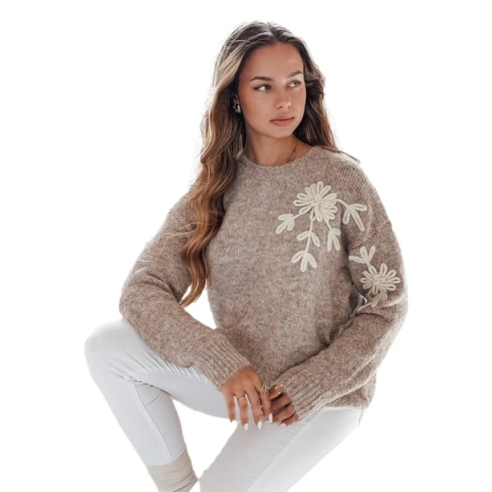 Sieviešu tumši brūns džemperis Daga Džemperi