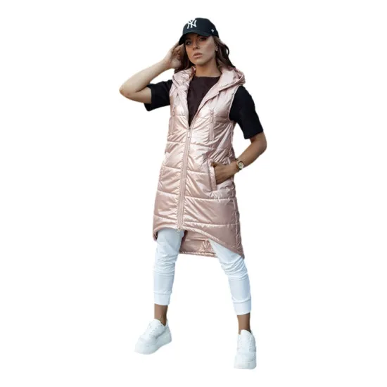Sieviešu rozā garā veste Meris Sieviešu vestes