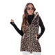 Sieviešu brūna veste ar leoparda rakstu Elmera Sieviešu vestes