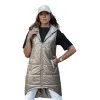 Sieviešu brūna gara veste Meris Sieviešu vestes