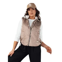 Sieviešu brūna jaka ar kapuci Teros