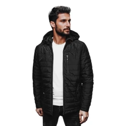 Vīriešu melna jaka Kent