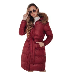 Sieviešu sarkanā ziemas jaka Bela