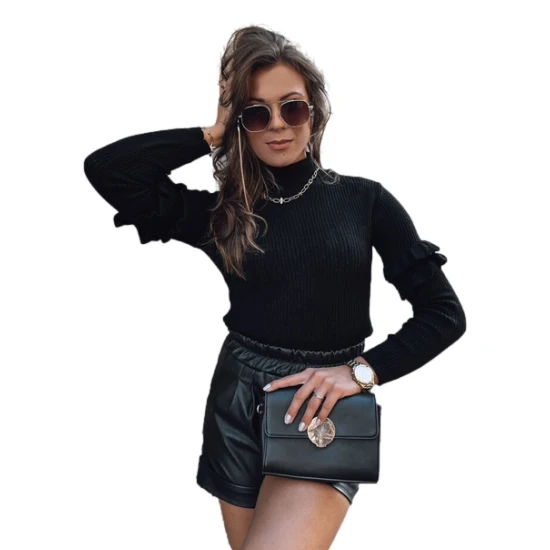 Sieviešu melns džemperis Bufal Sieviešu džemperi