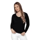 Sieviešu melns džemperis Nela