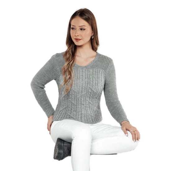 Sieviešu pelēks kardigāns Nela Sieviešu džemperi