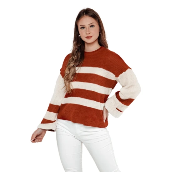 Sieviešu sarkans/balts džemperis Tango Sieviešu džemperi