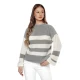Sieviešu pelēks/balts džemperis Tango Sieviešu džemperi
