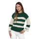 Sieviešu zaļš/balts džemperis Tango Sieviešu džemperi