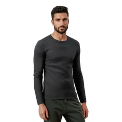 Vīriešu tumši pelēks džemperis Areta