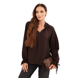 Sieviešu tumsi brūna blūze Milānā