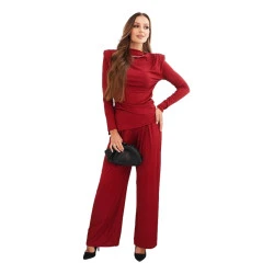 Sieviešu bordo krāsas komplekts Emit