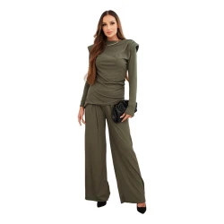 Sieviešu tērpa komplekts chaki krāsā Emit