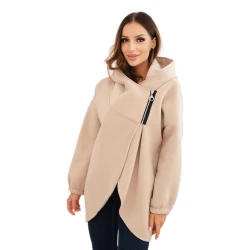 Sieviešu brūns džemperis apsildīts ar zīmuli Jāniju