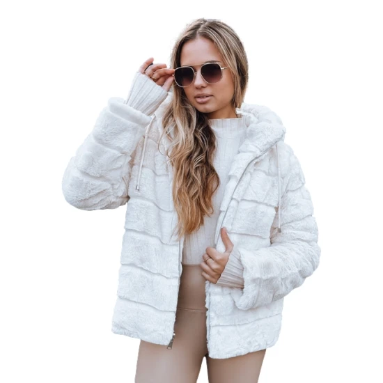 Sieviešu brūna kažokādas jaka Santa