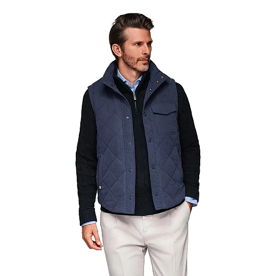 Meeste tumesinine vest Janex Vestid