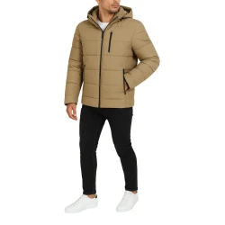 Vīriešu gaiši brūna ziemas jaka Nevan