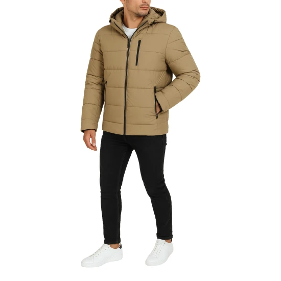 Vīriešu gaiši brūna ziemas jaka Nevan Ziemas jakas