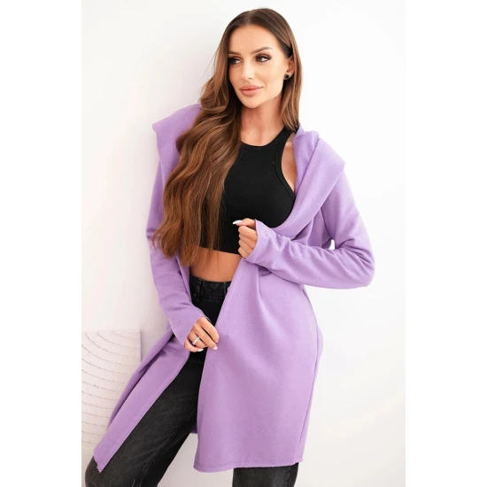 Sieviešu violetais adītais džemperis ar piedurkni Alison. Sieviešu džemperi