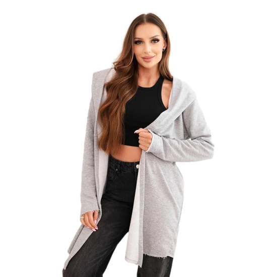 Sieviešu pelēks džemperis ar adatām Alison Sieviešu džemperi