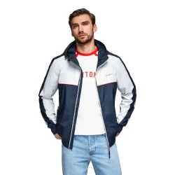 Vīriešu balta/zilā jaka Kurtin