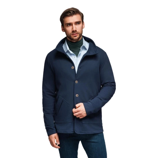 Vīriešu tumši zils džemperis Leo Džemperi