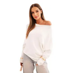 Women's white cardigan Anita